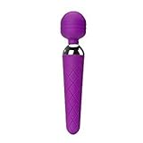 Loveryoyo Vibrador Impermeable de Silicona con 10 Frecuencias de Vibración del Masaje,Carga de USB,Color Púrpura