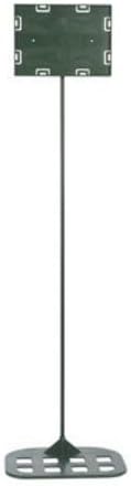 Sign Holder Info-Stand 30 In. Rod Holds 5 In. X 7 In. Face Plate, 7.5 In. X 9 In. Base by DSD International