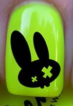 Cross Goth Rabbit - Nail Decals by YRNails