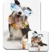 Produktbild Hund mit Sonnenbrille & Eis Mauspad & Untersetzer