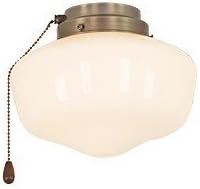 Casafan - Kit luminaire pour ventilateur de plafond Light 1 pour Eco Elements, Carribean Dream, satin star, royal, merkur (laiton antique)