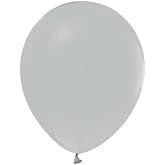 12 İn&ccedil; Gri Balon 10 Adet