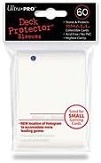 Ultra Pro - Small Trading Card Deck Protectors - Card Sleeves - Yugioh Size 60 sleeves per pack (WHITE)