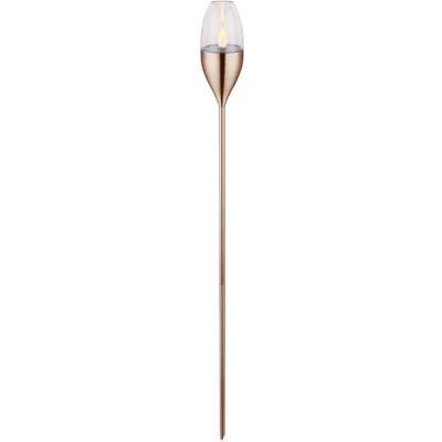 Preisvergleich Produktbild Polarlite Solar-Gartenleuchte MATARO 2 Fackel LED Amber Kupfer