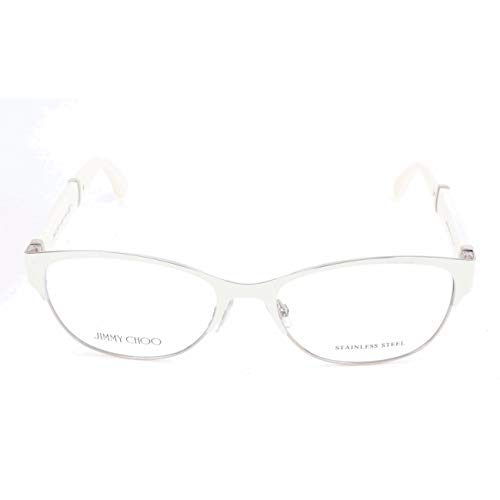 Jimmy Choo JC180 17W 53 Occhiali da sole, Bianco (Whtpld Glitter), Donna