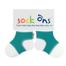Sock Ons - 6-12 Months in TURQUOISE
