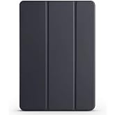 Kilifplus Huawei MatePad Air 11.5 2023 ile Uyumlu Tablet Kılıfı Smart Cover Uyku Modlu Standlı Arkası Sert Şeffaf Kapak - Siy