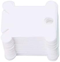 Flypv Embroidery Floss Craft Thread Bobbin Cross Stitch Plastic Storage Holder Sewing Needlecraft White