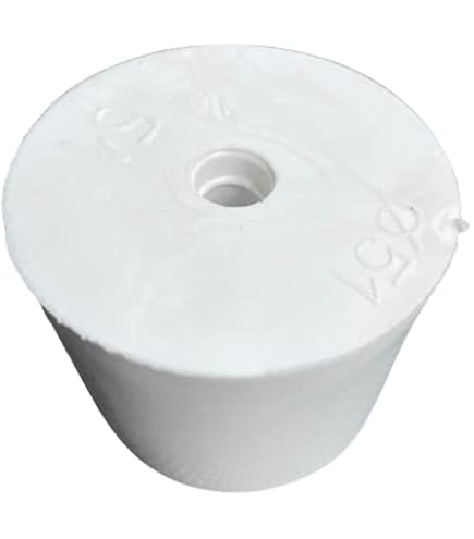 Lilawelt24 Gummistopfen 48/44 Mm Mit Loch – Für Gärröhrchen 8-9,5 Mm, 1 Stück, Lebensmittelecht