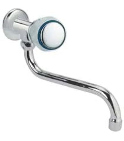 Rubinetto A Muro Inbagno Per Cucina E Lavanderia - Ottone Cromato, Canna A S Da 20cm, Attacco 1/2" - Foto 7