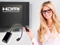 MHL-Adapter Kabel Micro-USB auf HDMI Full HD 1080p mit Fernbedienung - 7