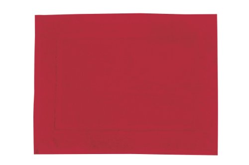 WENKO 20832100 Frottier Duschvorleger Paradise Rot - Badematte, Baumwolle, Rot