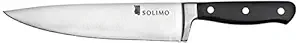 Amazon Brand - Solimo Premium Stainless Steel Chefs Knife, Silver