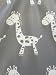 Deluxe Unisex Baby Waterproof Changing Mat with Raised Edges - Unique Grey and White Giraffe Design