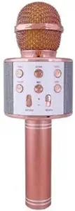 AMAY BUSINESS SOLUTIONS WS 858 Bluetooth Karaoke Microphone Speaker Microphone (Multicolor)