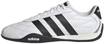 adidas Uomo Adipista Shoes, Ftwr White/Core Black/Ftwr White, 43 1/3 EU
