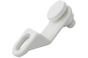 TEXTILES DIRECT Swish Supreme Extra Glide Curtain Track Roller Gliders, White, 10 Pack