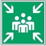 Sammelstelle Schild Aus Alu – 20x20 Cm, Nach ASR A1.3/BGV A8, Wetterfest, Für Innen & Außen