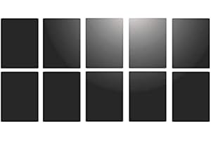 Mygoodprice 10 Bandes adhésives réfléchissantes pour signalisation sur Casque 4x3 cm Noir Réfléchissant