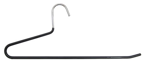 Hagspiel 5 St. Hosenbügel aus Metall, schwarz rutschhemmend beschichtet, 35 cm - 2