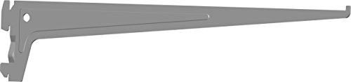 Element System Pro-Support Bracket Single Row, Pack of 2, 7 CM, 3 colours, Length 40 CM, wall shelf, aluminium, 18133-00017 White