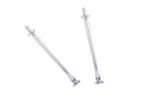 10 Set Silbern Silber Metallstange Mittellochausstech bis 3 Etage fuer Hochzeitstorte Etagere Tortenstaender Tortenhalter Torten - 7