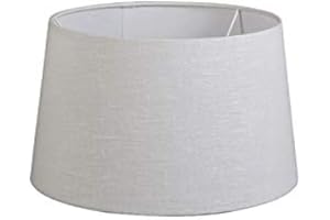 QAZQA Moderno Lino Pantalla lino blanco 35/30/18, Pantalla lámpara de pie