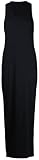 Geformter Trikot Stil Rücken Purple Hanger - Damen Maxi Kleid U-Ausschnitt Trikot Racerback Ärmelloses Stretch Maxi Trägerkleid - Schwarz, 52/54
