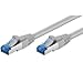 Produktbild Wentronic 93659 Cat6a Netzwerkkabel S/FTP (2x RJ45 stecker, PIMF doppelt, geschirmt) grau