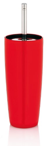 KELA 321751, WC-Bürste und Behälter, WC-Garnitur, Keramik, Atlanta, Rot