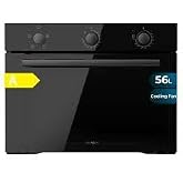 Cecotec Bolero C134500 C134500 Glass Black A Conventional 56L Integrated Oven 2600W, 4 Functions, Steam Base X2, Low Consumpt