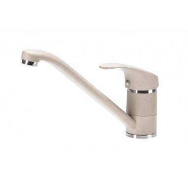 Deante Spültischarmatur -Einhandmischer Beige Granit Küchenarmatur Spültischarmatur Küchen Wasserhahn von DEANTE Modell "PEPE"-Sand beige