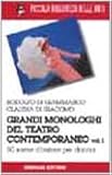 Image de Grandi monologhi del teatro contemporaneo: 1