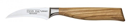 Preisvergleich Produktbild Burgvogel Solingen Oliva Line Tourniermesser Schälmesser (Klingenlänge 7 cm) Olivenholz