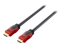 EQUIP High Speed HDMI Kabel mit Ethernet, schwarz, 1m