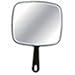 Salon Professional Hairdressing Large Hand Held Mirror Black