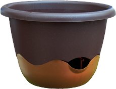 Preisvergleich Produktbild Blumenampel „Mareta“ BEW-HÄNGEAMPEL 2 5CM BRAUN 8542525