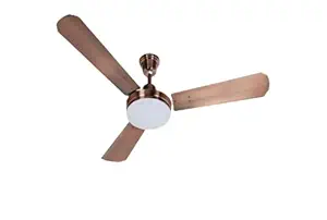 Asari Lumiere 1200 mm (48 inch) Decorative Ceiling Fan with Under Light (Copper, Electroplated)