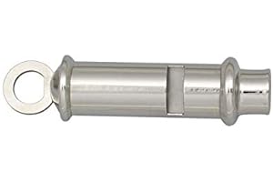 MARTINEZ ALBAINOX AB Silbato metalico Cromado Ferroviario para Airsoft, Senderismo, Caza, Pesca, Supervivencia y Bushcraft Albainox 33523 + Portabotellas de regalo