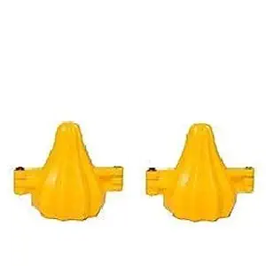 Global Local Plastic Small Ganpati Modak Mould/Modak Maker/Modak Sancha (Yellow, Pack of 8)