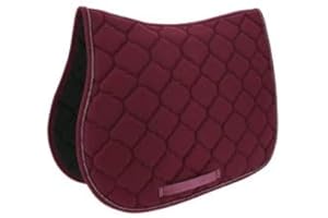 RIDING WORLD Tapis Rope - Couleurs - Bordeaux, Taille Equipement Cheval - Cheval