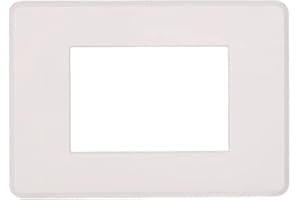 ZOREI Placca Compatibile Con Bticino Axolute Air, Modello Slim Sottile (3 Moduli / Posti, Bianco)