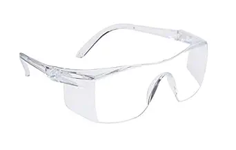 Quantum Retail -Protective Eyewear Clear Anti-Droplets Safety Goggles Anti-Fog Glasses with Impact Resistant Lens for Construction Laboratory Outdoor Eye Protection / Dust protection Bike Riding Safety Goggle - Pack of 1 (Free Size)