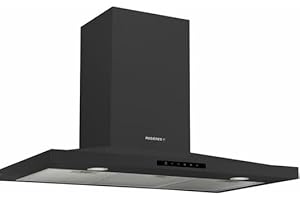 ROSIERES Hotte decorative murale RHP97000/1LPN/1, 90 cm, 609.3 m3/h, 3 vitesses