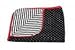 Black white dotty baby blanket