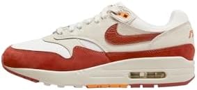 Nike FD2370-100 Air Max 1 LX Donna, Sail/Rugged Orange-LT Orewood BRN EU 39