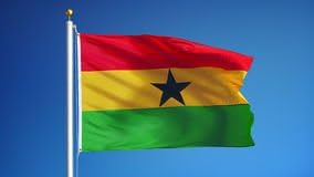 AL PRODUCTION Ghana Flag Fabric Nautical Size 70 x 100 to production
