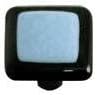 Black Border Powder Blue Knob (Set of 10) (Aluminum)