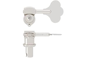 Hipshot HB6 Ultralite Bass-Stimmgerät, 1,27 cm, Kleeblatt, Bass-Seite – glänzendes Chrom