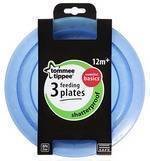 Tommee Tippee Feeding Plates Pack of 3 Blue